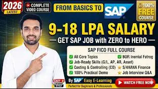 SAP FICO Training Complete SAP FICO Video Based Course 2026
