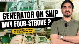 Why do we use Four Stroke Engines as Auxiliary Engines on Ship? | 4-stroke engine vs 2-stroke engine