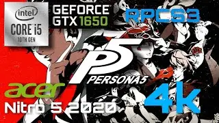 Acer Nitro 5 2020 | Persona 5 - RPCS3 | i5-10300h | GTX 1650 | Emulator Test