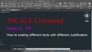 Tscale Command In AutoCAD In Hindi