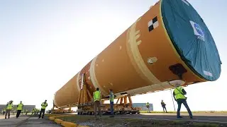 NASA's Mega Rocket Core Stage Makes Historic Move