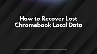 How to Recover Lost Chromebook Local Data
