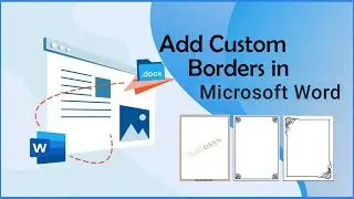 How to Add Custom borders in Pages of MS Word - Microsoft Word - Saifosys