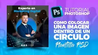 Tutorial on how to place an image inside a circle in Photoshop + PSD template
