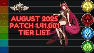Mythic Heroes - Tier List - August 2025 (Patch 1.41.001)