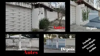 Textura Grafiato como fazer | Transformação do muro
