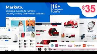 Marketo v1.5 – ECommerce & Multivendor Theme Nulled