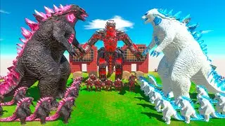 GODZILLA Evolved VS SHIMO GODZILLA VS MECHAGODZILLA 2021 of Evolution Size Comparison