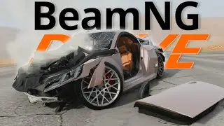 AUDI TT 8S VS. LONG DESERT ROAD! - BEAMNG.DRIVE MODS