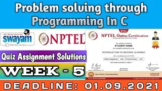 Nptel || Problem Solving Through Programming In C Week 5 || July-2021|| Assignment Solution