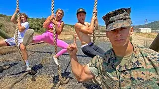 First To Finish Military Obstacle Course Wins!
