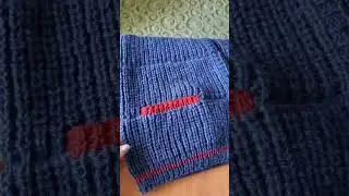 How easy is it to knit a pocket with knitting needles?!!!👍👍 