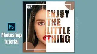 How to simple cover art design in photoshop | Photoshop Tutorial