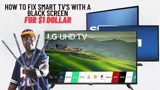 How to repair Television backlight strips. LG 50um6900 black screen repair.