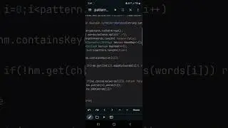Java Programming : Pattern Matching Algorithm with HashMap and HashSet