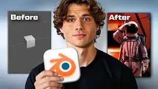I Learned Blender in 1 Day to Make VIRAL 3D Videos (Copy Me)