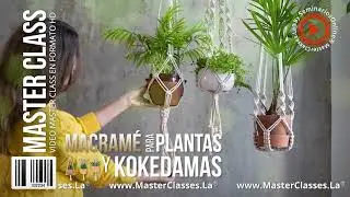 Macramé para Plantas y Kokedamas