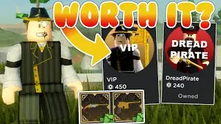 VIP & Dread Pirate Gamepasses | Are They Worth It? - Roblox The Wild West