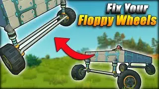 Scrap Mechanic TUTORIAL /// Get rid of floppy wheels, With this steering mechanism !!!