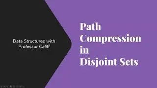 Path Compression in Disjoint Sets