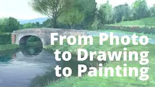Going From Photo to Drawing to Painting