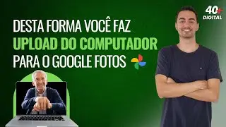Desta forma você faz upload do computador para o Google fotos.