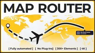Map Router: Automated Map Animation Toolkit 📍 After Effects Template