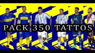 PACK DE 350 TATTOS  PES 16 | LIGA ARGENTINA Y MÁS
