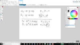 ALEKS - Confidence Intervals and Hypothesis Testing - Determining Null and Alt Hyp - Var/Std Dev