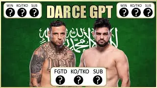 UFC Saudi Arabia | Kelvin Gastelum vs Daniel Rodriguez | DARCE FIGHT GPT