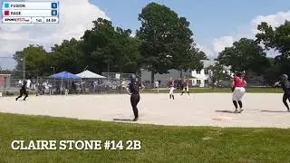 Claire Stone 2B catch 7:16:21