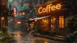Cyberpunk Coffee Shop - Synthwave Retrowave Mix