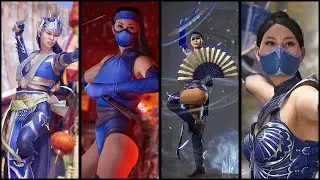 Kitana - Intros & Victory - All Skins - Mortal Kombat 1