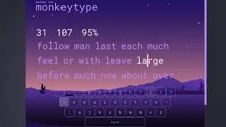 108 WPM 10 minute test monkeytype (DVORAK)