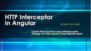 Angular HTTP Interceptor | Fake backend using Http interceptor | Change request url via interceptor