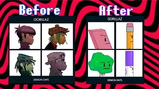 Recreating Iconic album covers using BFB/TPOT characters