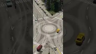 Roundabouts In Cities Skylines 2 ⭕ #Shorts