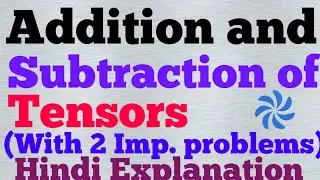 addition and subtraction of tensors