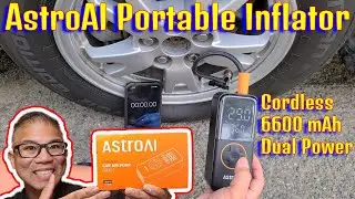 How to install to use AstroAI portable tire inflator.