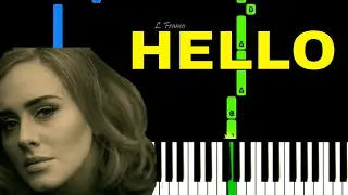 Adele - Hello - EASY Piano Tutorial by Franco - Synthesia