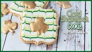 Gold Shamrock Cookie | Renee Conner