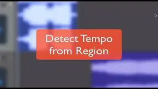 How to Auto-Detect Tempo From any Audio Region