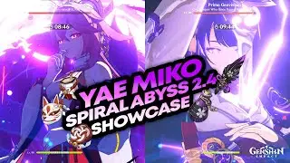 Yae Miko C0 Spiral Abyss 2.4 Showcase - Genshin Impact