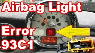 Mini Cooper R56 Airbag light on, error 93C1... Fault finding and repair.