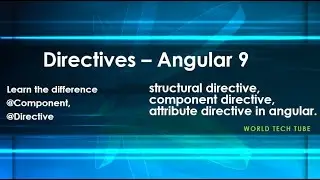 Directives in Angular Applications | Types of Directives in Angular | @Directive @Component angular*