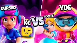 Brawl Stars 2 vs 2 - YDE & ACHILLE VS KC & CURSED