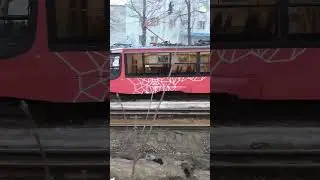 5 маршрут до стахановского кольца #пермь #пермскийкрай #трамвай