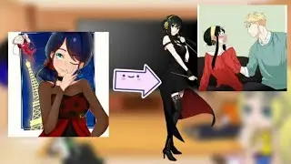 Mlb react to Marinette as Yor forger||Short||Gacha||