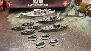 Dystopian Wars Mars Battlefleet Set