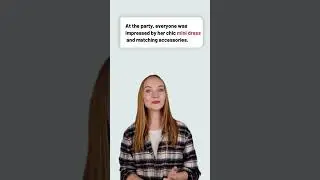 Women clothing vocabulary  - mini dress